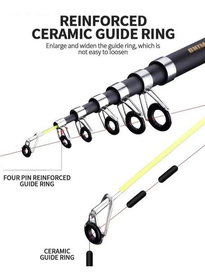 EETU Fishing Pole And Reel Combo,1.8m Telescopic Fishing Rod With Spinning Reel Lures Set,Full Fishing Accessory,Saltwater Freshwater Collapsible Fishing Kit,For Beginner Fisherman Adults Teens Kids - Image 4