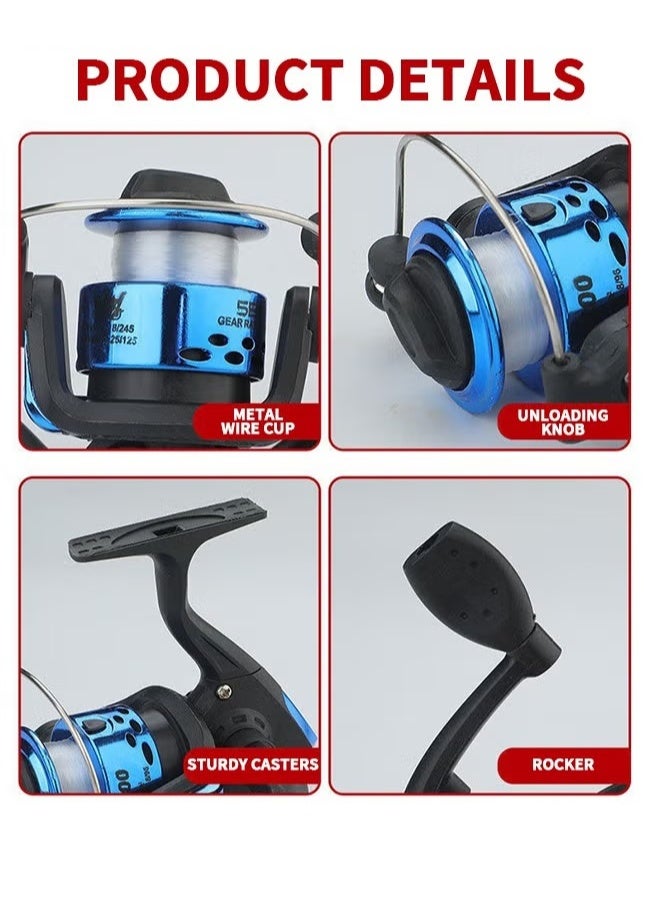 EETU Fishing Pole And Reel Combo,1.8m Telescopic Fishing Rod With Spinning Reel Lures Set,Full Fishing Accessory,Saltwater Freshwater Collapsible Fishing Kit,For Beginner Fisherman Adults Teens Kids - Image 3