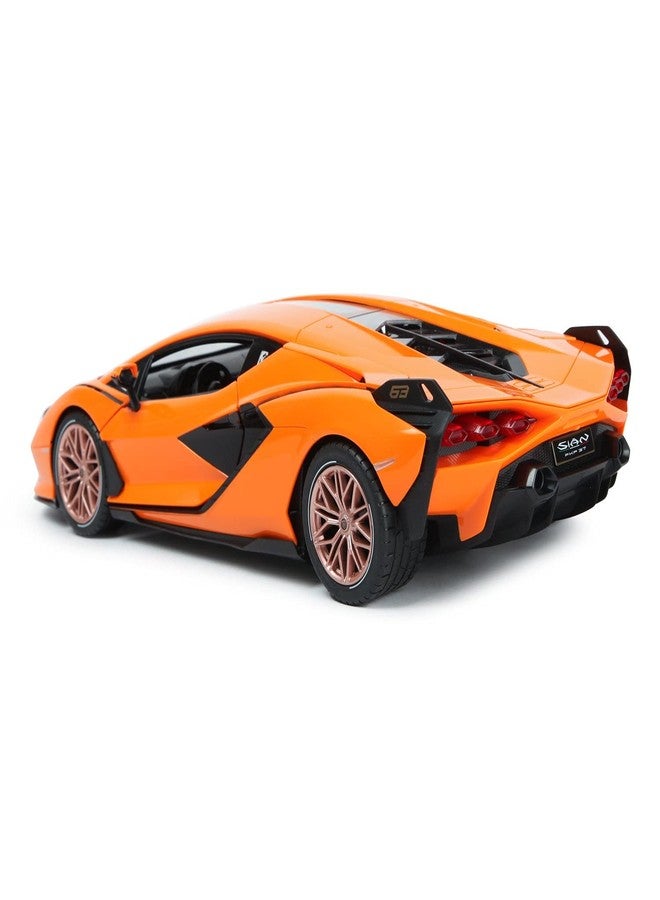RASTAR RC Car 1/14 Scale 2.4Ghz Lamborghini Sian FKP 37 Radio Remote Control R/C Toy Car Model Vehicle (Orange) - Image 4