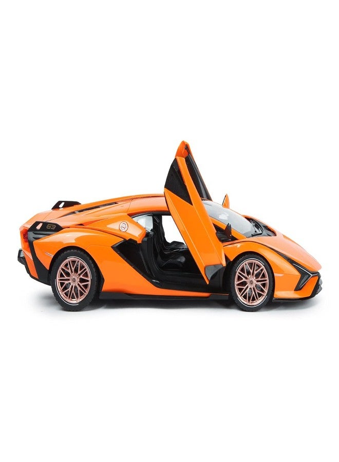 RASTAR RC Car 1/14 Scale 2.4Ghz Lamborghini Sian FKP 37 Radio Remote Control R/C Toy Car Model Vehicle (Orange) - Image 3