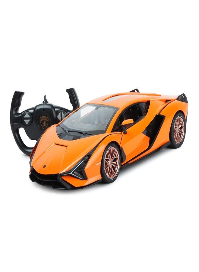 RASTAR RC Car 1/14 Scale 2.4Ghz Lamborghini Sian FKP 37 Radio Remote Control R/C Toy Car Model Vehicle (Orange) - Image 1