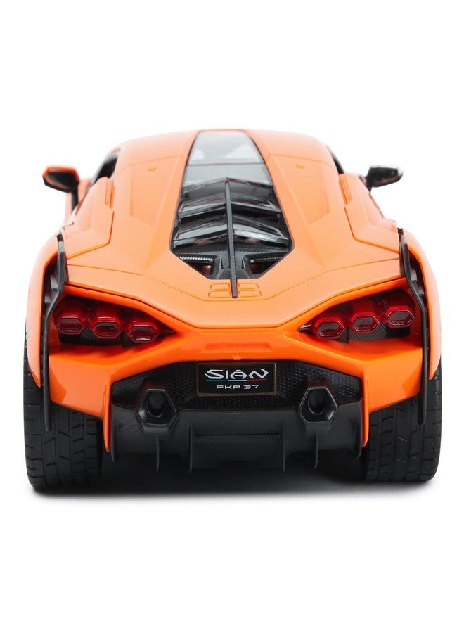 RASTAR RC Car 1/14 Scale 2.4Ghz Lamborghini Sian FKP 37 Radio Remote Control R/C Toy Car Model Vehicle (Orange) - Image 5
