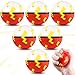 AXBMM 6 PCS Cartoon Red White Stress Balls for Kids Party Favors 248 Inch Anxiety Relief Fidget Sensory Toys Cartoon Theme Squeeze Balls Bulk for Birthday Goodie Bags Carnival Gifts Classroom Prizes - Image 2