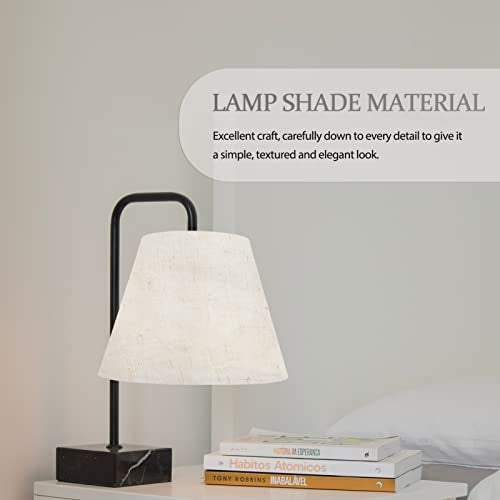 Uonlytech Lamp Shade Linen Pre-cut Round Craft Diy Making Cover Lampshade Material Fabric Floor Styrene Light Shade Cloth Desks White for Re Replacement Lamp Lamp Shades - Image 2