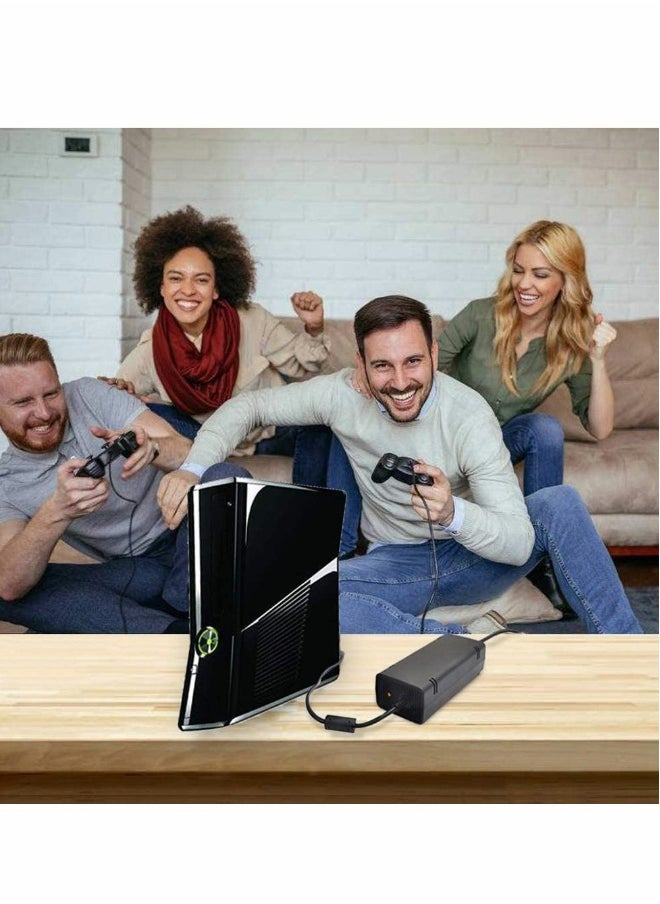 ماركة غير محددة مزود طاقة لجهاز Xbox 360 Slim، مجموعة كابل محول الطاقة بديلة متوافقة مع Xbox 360 Slim 360 S جهد تلقائي 100-240 فولت  - Image 5