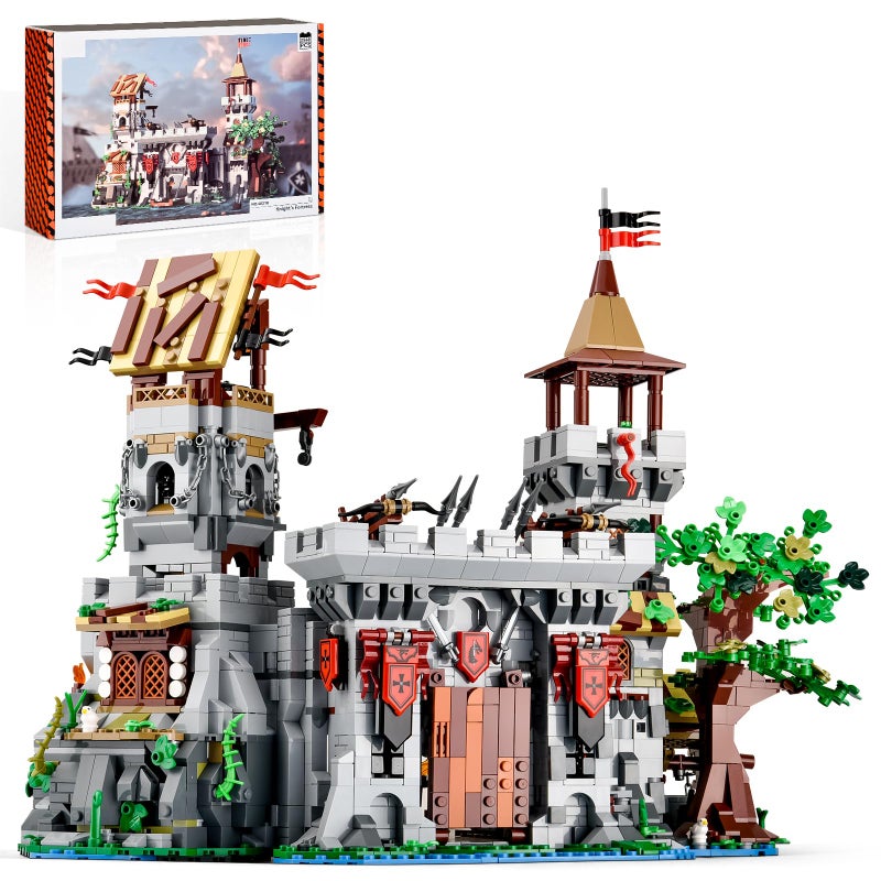 BNG Medieval Castle Building Set for Adult,2 in 1 Knights Castle Building Blocks,House Architecture Collection Toy,Home Office Decor and Creative Gift for Teen 14+(2568PCS) - Image 1