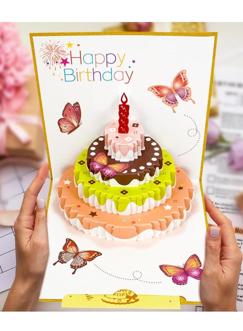 3D Pop Up Birthday Cards, Happy Birthday Card Postcards Pop Up Greeting Cards Happy Birthday Cards Best for Mom,Dad,Wife,Sister,Boy,Girl,Friends...Happy Birthday Card - Image 3