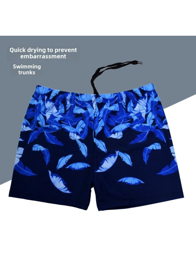 Generic Men's Swimming Trunks Quick-drying Boxer Large Size Anti-embarrassment Shorts Men's Clothing Swimwear Equipment Beach Swimming Trunks For Men-Color:Alphabet Black Swim Trunks-Size:3XL [Suggested 55.00 Kg-75.00 Kg]]  - Image 2