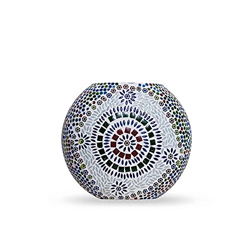 earthenmetal Handcrafted Mosaic Decorative Table Lamp Home Decor (Multicolour, Bulb not Included) - Image 5