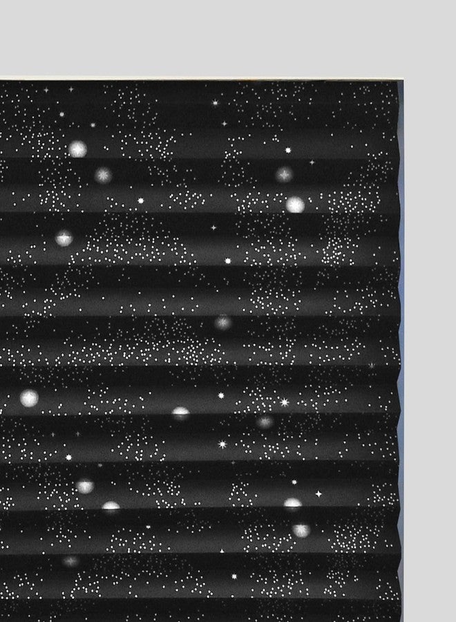 Redi Shade No Tools Original Printed Light Filtering Pleated Paper Shade, Galaxy, 36" W x 72" L, 4 Pack - Image 2