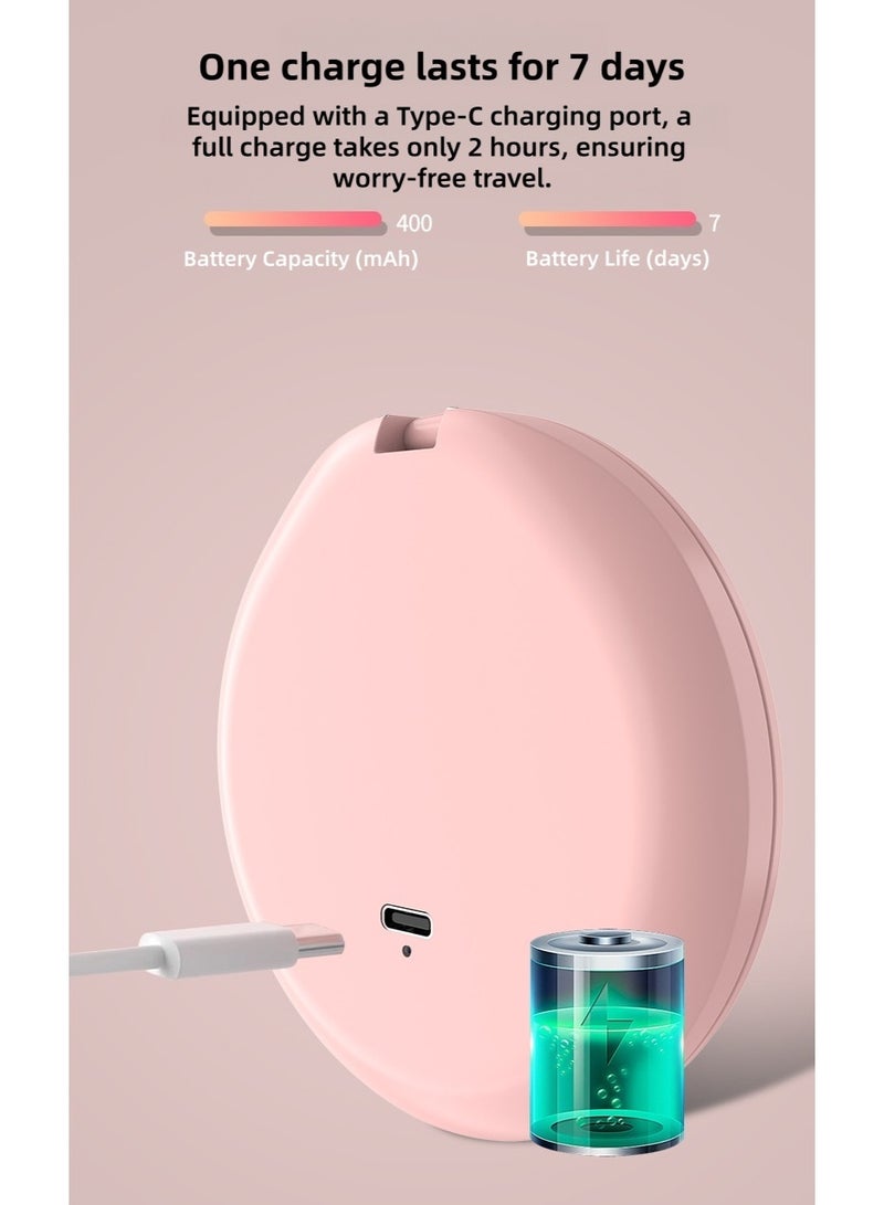 جودي مرآة مدمجة مع إضاءة، مرآة جيب LED بتكبير 1X/3X مع كابل بيانات USB، مرآة مكياج سفر بإضاءة LED - Image 5