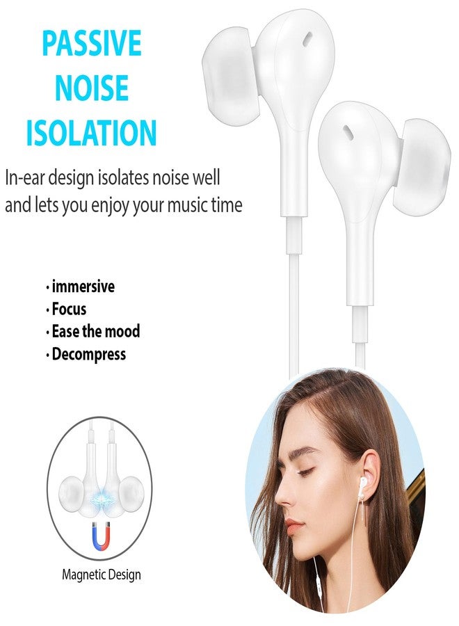 ASKUBSKU سماعة رأس USB-C، سماعات أذن سلكية لتغيير الصوت، متوافقة مع هواتف جوجل بكسل 10 و9 و8 و7، سماعة كاريوكي من النوع C مع حافظة ميكروفون، صوت جهير عميق، عزل الضوضاء، متوافقة مع هواتف آيفون 17 إير و16 و15 برو ماكس بلس وجالاكسي S25 ألترا وS24، لون أبيض - Image 5