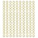 WOCRAFT 300 pcs Gold Plated Stainless Steel Split Rings Jump Rings Connector Rings for Jewelry Making Necklaces Bracelet Earrings Keychain DIY Craft 13297Gold 4mm - Image 2