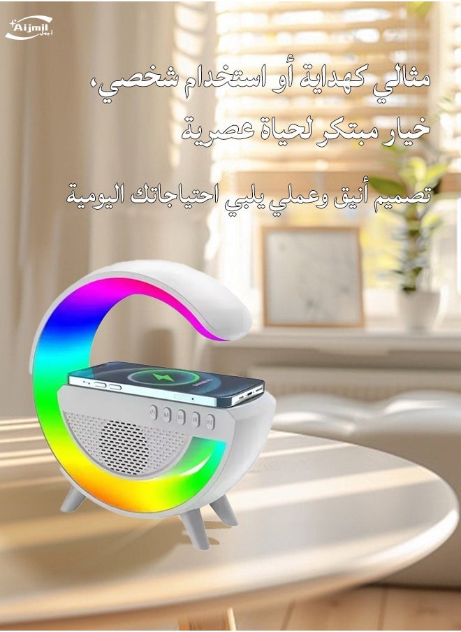 Generic - Bluetooth Speaker Wireless Charging Multifunctional Smart Mini Speaker Atmosphere Lamp - Image 1