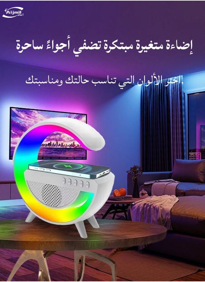 Generic - Bluetooth Speaker Wireless Charging Multifunctional Smart Mini Speaker Atmosphere Lamp - Image 1