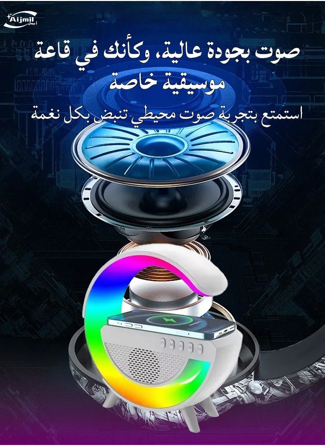 Generic - Bluetooth Speaker Wireless Charging Multifunctional Smart Mini Speaker Atmosphere Lamp - Image 1