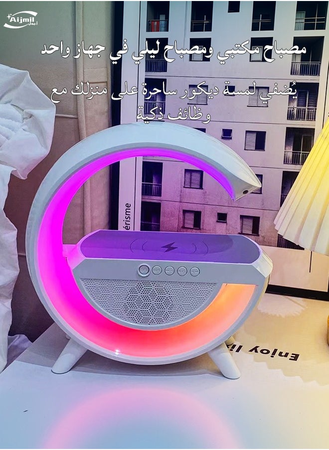 Generic - Bluetooth Speaker Wireless Charging Multifunctional Smart Mini Speaker Atmosphere Lamp - Image 1