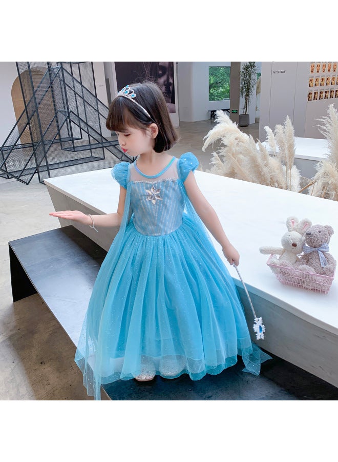 Halloween Frozen Princess Dress Girls Dress Children Elsa Elsa Elsa Girl Elsa Long Skirt