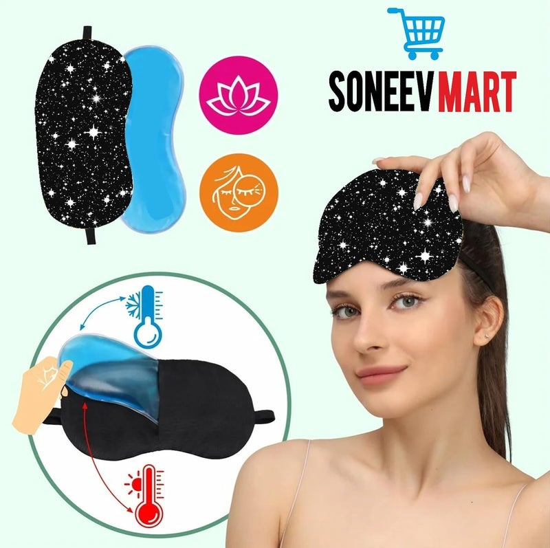 Luxurious Gel Eye Mask for Soothing Relaxation and Stress Relief Reusable and Cold Therapy Ideal for Puffy Eyes Dark Circles Headache Relief PACK OF 2 - Image 5