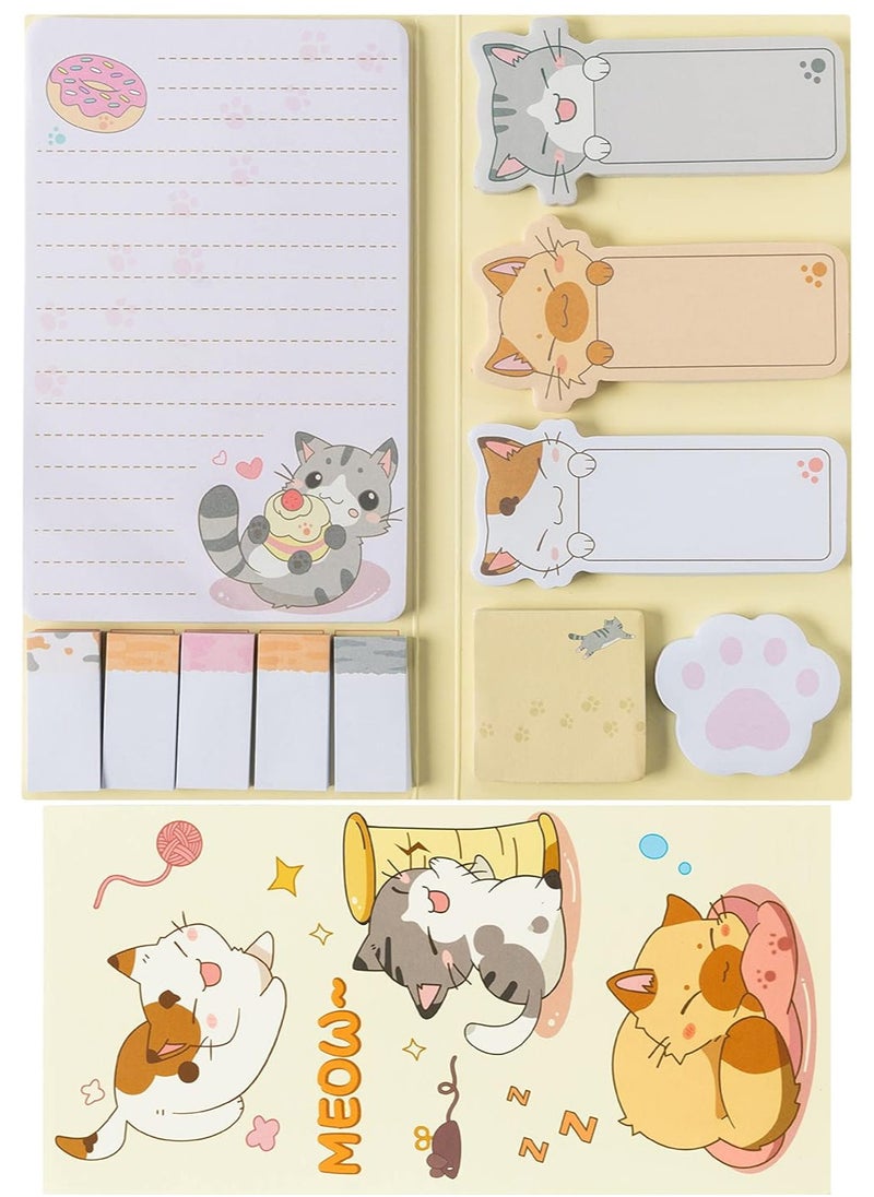 Sticky Notes Set Cute Cartoon Cat, 550 Sheets, Lovely Cat and Paw Shaped Self-Stick Notes Pads Kitty Animal Divider Tabs Bundle Writing Memo Pads Back to School Office Supplies Small Gift - pzsku/Z256DC4AC7C9B6A9D24EDZ/45/_/1738746025/651d7ee5-6782-40c6-9011-9c1e6f07e612