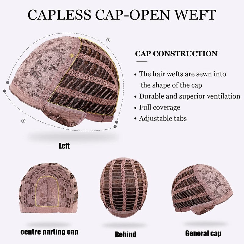 Haircube هايركيوب - باروكات سوداء للنساء، طويلة بطبقات سوداء مع خصلات بلوند مميزة مع غرة، باروكات من ألياف صناعية مقاومة للحرارة (pelucas de cabello natural) - Image 5