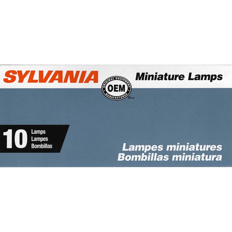 SYLVANIA 3057 Long Life Miniature Bulb Contains 10 Bulbs
