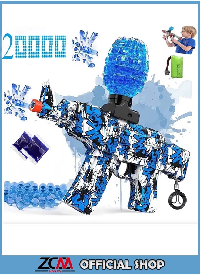 ZCM-HAPPY - Electric Burst Soft Bullet Toy Gun Tuya M416 Motor Gun Foam Dart Toy Gun, With 20000 Colored Crystal Bullets - Image 1
