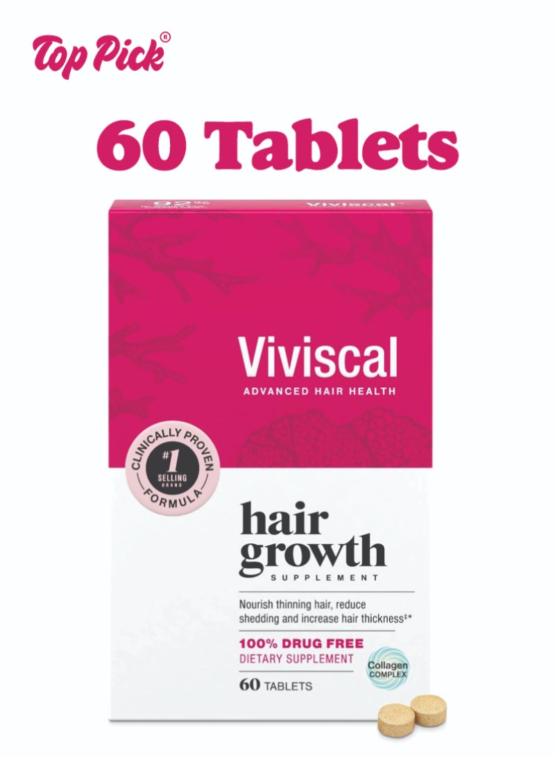 Top Pick Viviscal Woman Hair Health Supplements, 60 Tablets