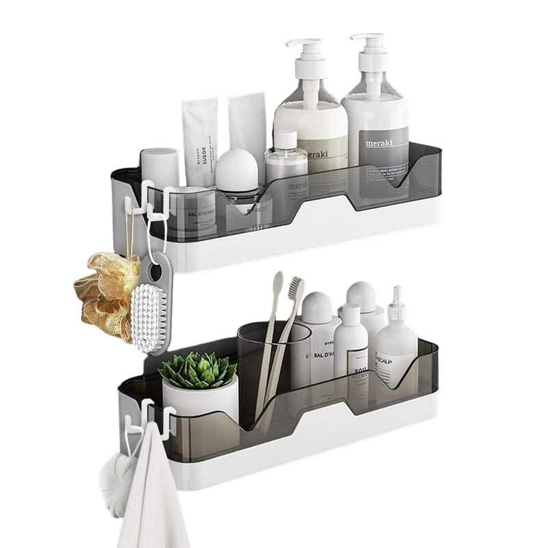 iSTAR Plastic Self-Adhesive Bathroom Corner Shelf Kitchen Rack Holder Wall Mounted Shelves Storage Organizer for Bathroom Kitchen Hardware Accessories, Pack of 1 - Image 4