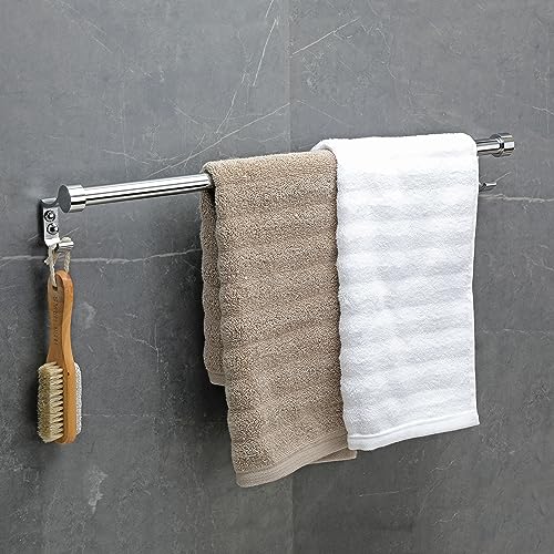 FORTUNE Stainless Steel Bathroom Hook Towel Rod Holder | Wall Mounted Hand Towel Rail for Kitchen and Washroom-24 Inch (Pack of 3) - Image 2