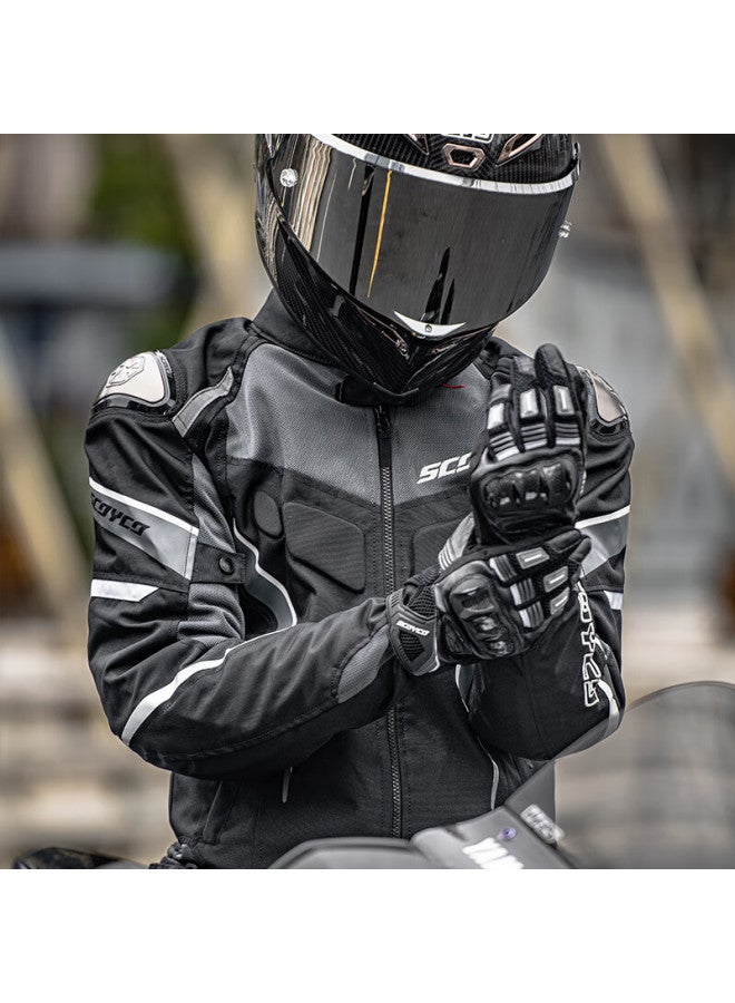 Scoyco Motorcycle Motorbike Anti-fall Jacket Rider Spring Summer Breathable Racing Riding Suit Jk103-2 - Image 5