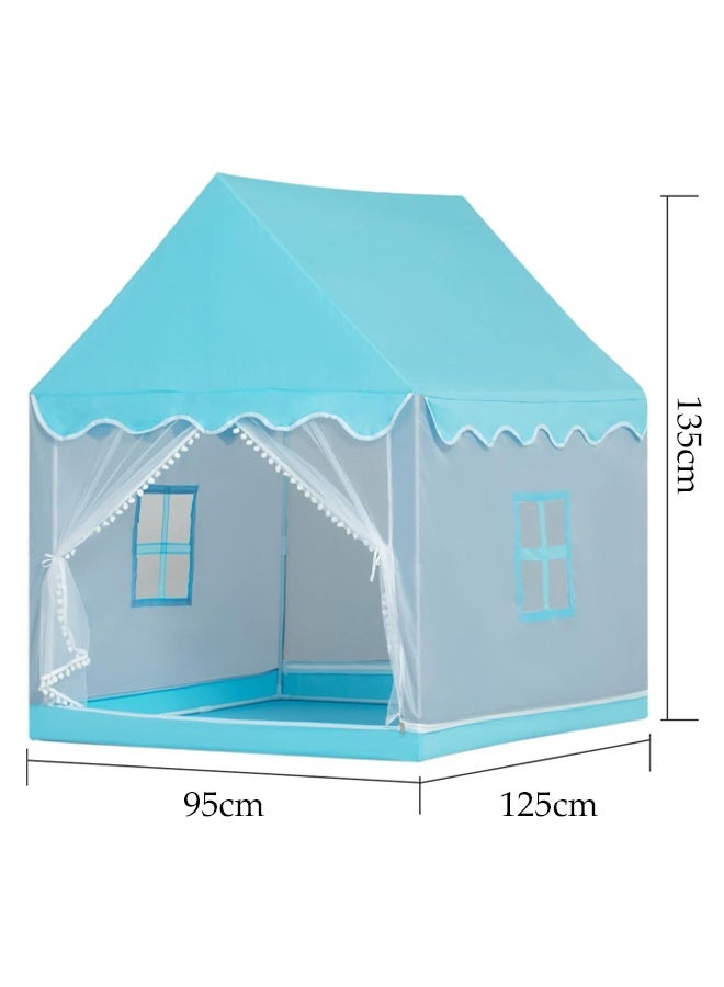 DUNISO Children's Play Tent, Playhouse For Boys And Girls, Indoor Secret Base For Toddlers, Outdoor Camping Toy House, Birthday Celebration, Garden Celebration, Suitable For Ball Pool House, 85*125*135 Cm (Blue) - Image 2