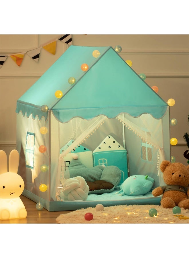 DUNISO Children's Play Tent, Playhouse For Boys And Girls, Indoor Secret Base For Toddlers, Outdoor Camping Toy House, Birthday Celebration, Garden Celebration, Suitable For Ball Pool House, 85*125*135 Cm (Blue) - Image 3