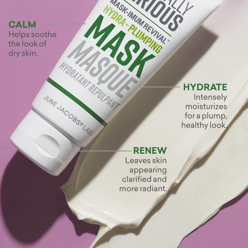 Naturally Serious | Mask-imum Revival Hydra-Plumping Mask, Hydrating Treatment Mask with Hyaluronic Acid, Kaolin Clay Mask, Vegan Skincare, Cruelty-Free Skincare - Image 4