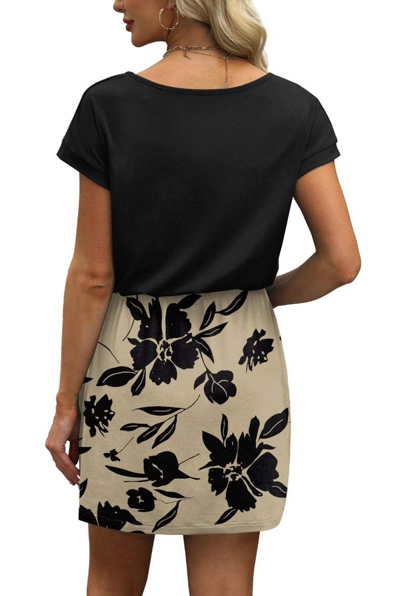 OFEEFAN Summer Dresses for Women Fashion Sundresses Cruise Spring Vacation Travel Airport Luxury Outfits Beige Italian Dress XXL - Image 5