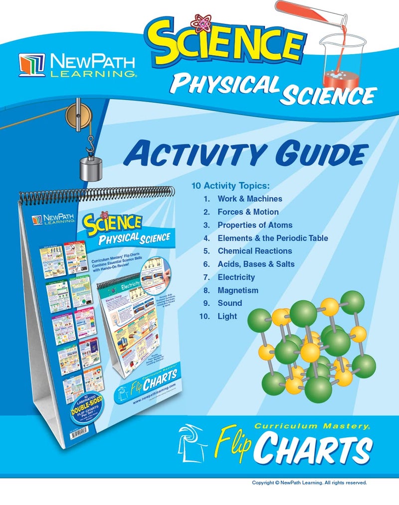New Path Learning NewPath Learning 10 Piece Mastering Middle School Physical Science Curriculum Mastery Flip Chart Set - Image 4