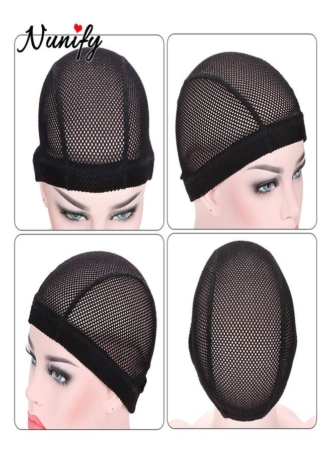 Nunify 2Pcs Crochet Wig Cap For Making Wigs - Big Hole Mesh Dome Cap For Crochet Braids And Weaves - Elastic Braid Wig Cap for Crochet - Image 5