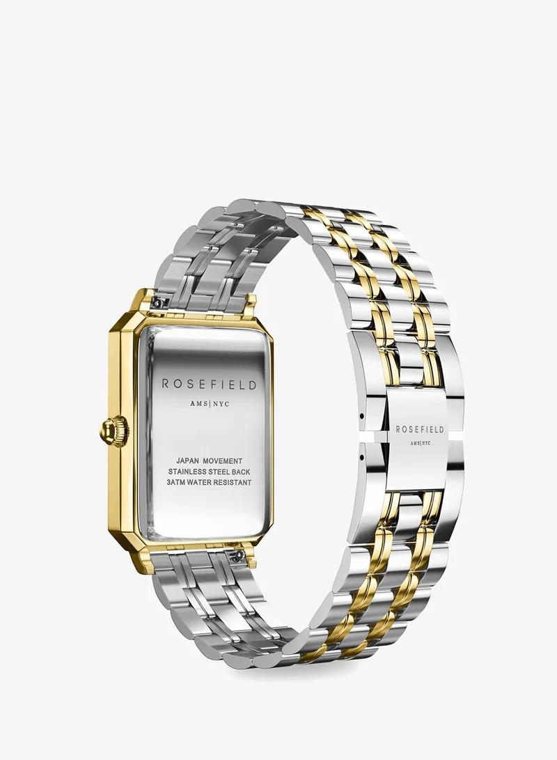 Rosefield  Rosefield Octagon White Sunray Steel Silver Gold Duotone - OWSSSG-O48 for Women | Best Price UAE