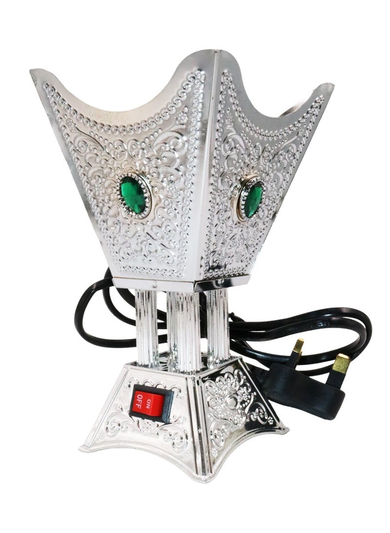 Bakhoor BoSidin Elegant Electric Incense Oud Burner – Hexagonal Mabkhara with Crystal Accents – Stylish Madkhan for Home, Office & Celebrations – Assorted Colors with Safety Switch - Image 1