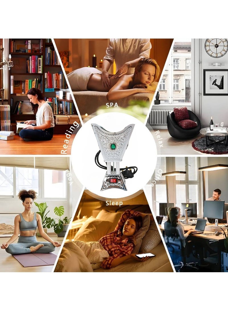 Bakhoor BoSidin Elegant Electric Incense Oud Burner – Hexagonal Mabkhara with Crystal Accents – Stylish Madkhan for Home, Office & Celebrations – Assorted Colors with Safety Switch - Image 5