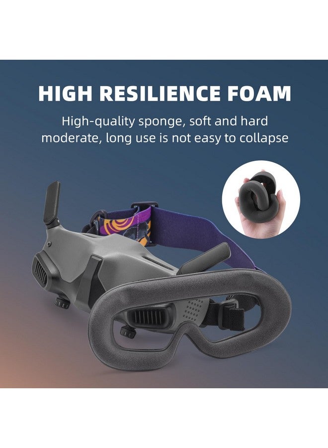 HeiyRC HeiyRC Avata Foam Padding for DJI Goggles 2, Replacement Eye Pad Plate Soft-Fit Face Cushion Sponge Faceplate for DJI Avata Goggles 2 Accessories - Image 3