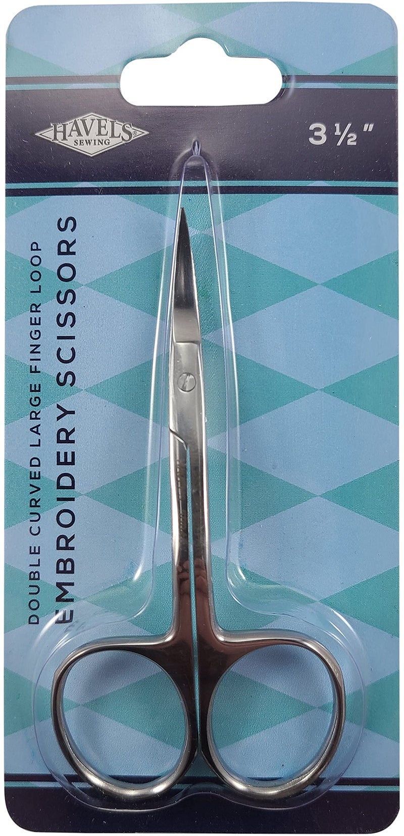Havel's Double Curved Embroidery Scissors 3.5-Inch Large Finger Loop, Acrylic, Multicoloured - Image 5