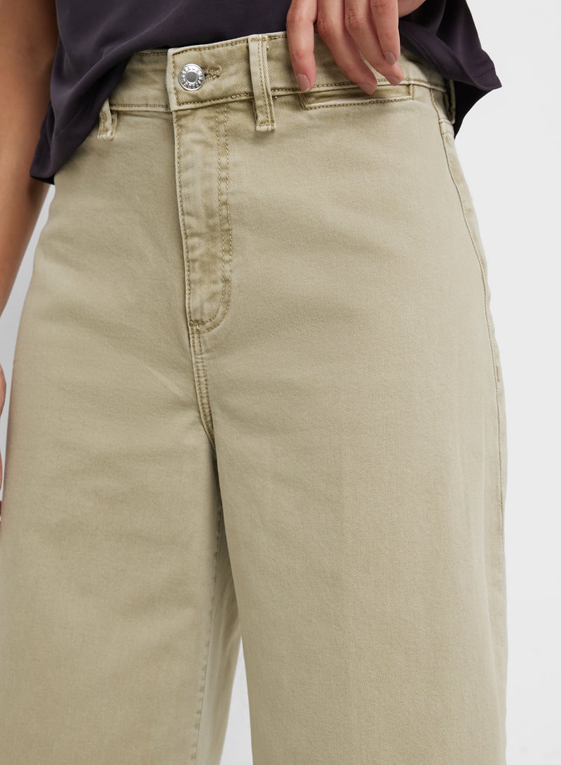 MANGO Wideleg High-Waist Full-Length Jeans  - Image 3