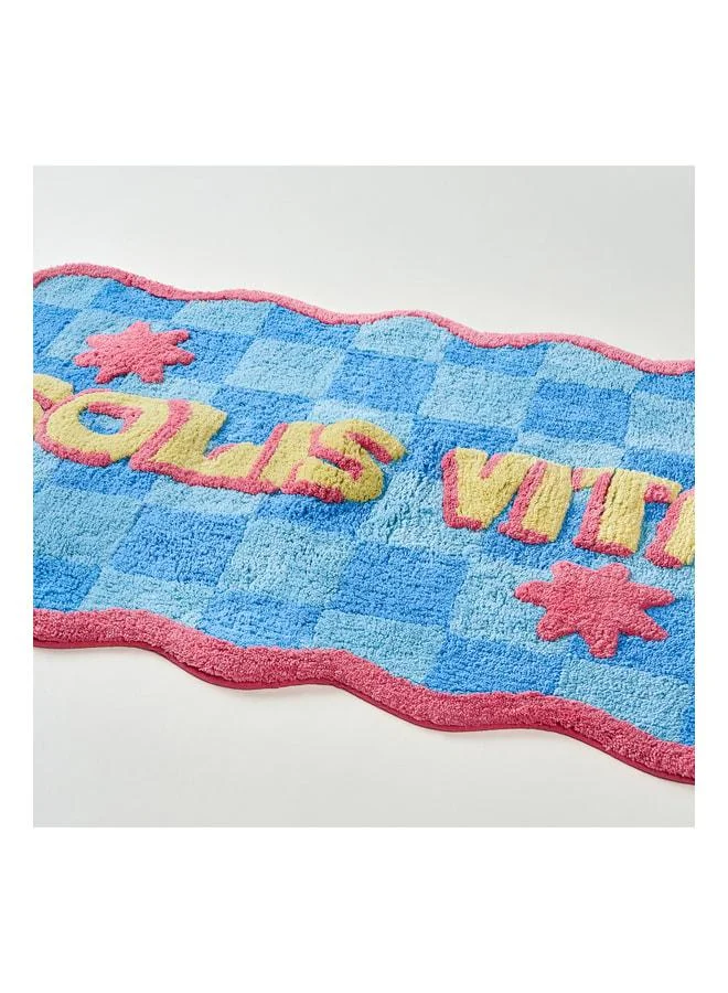 Zsa Zsa Zsu  Punjab Light Blue Bathroom Mat 60x90 cm.  | Best Price UAE