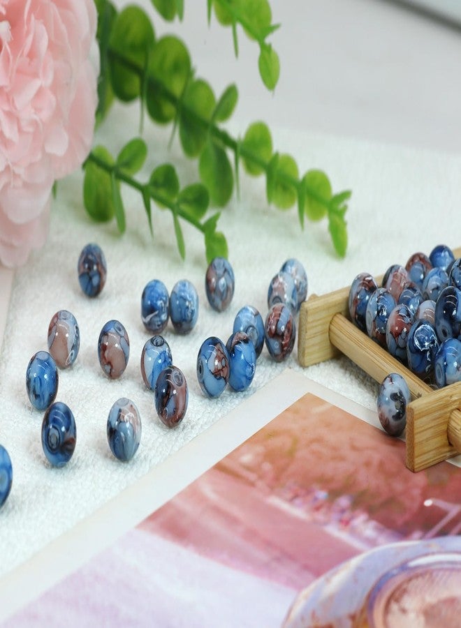 Pamir Tong 300PCS 10mm Blue Glass Beads for Jewelry Making,Round Smooth Beads, Bracelet Space Loose Beads for Jewelry Making Earring, Necklaces, DIY Crafts & Gifts #381 - Image 5