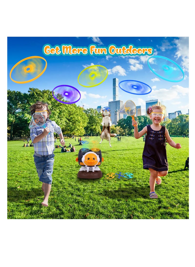 Excefore Toddler Outdoor Toys, 10 Discs Flying Disc Manual Capture Game, Launch Flying Disc Game, Indoor & Outdoor Toys for Kids Outside Toys for Kids Ages 4-8, Birthday - Image 2