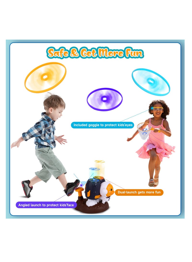 Excefore Toddler Outdoor Toys, 10 Discs Flying Disc Manual Capture Game, Launch Flying Disc Game, Indoor & Outdoor Toys for Kids Outside Toys for Kids Ages 4-8, Birthday - Image 5