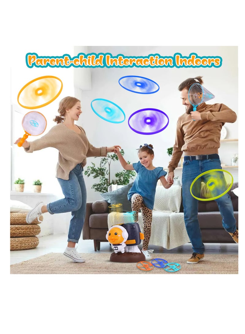 Excefore Toddler Outdoor Toys, 10 Discs Flying Disc Manual Capture Game, Launch Flying Disc Game, Indoor & Outdoor Toys for Kids Outside Toys for Kids Ages 4-8, Birthday - Image 3