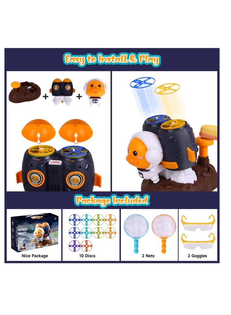 Excefore Toddler Outdoor Toys, 10 Discs Flying Disc Manual Capture Game, Launch Flying Disc Game, Indoor & Outdoor Toys for Kids Outside Toys for Kids Ages 4-8, Birthday - Image 4