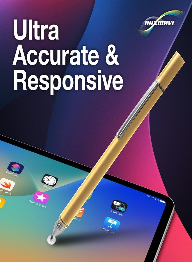 BoxWave Stylus Pen Compatible with Apple Watch Series 10 (46mm) - FineTouch Capacitive Stylus, Super Precise Stylus Pen - Champagne Gold - Image 3